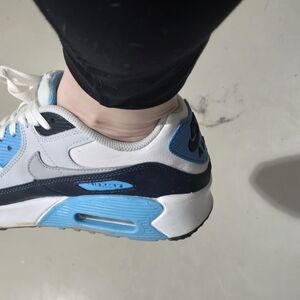 Nike Blue and White Sneakers